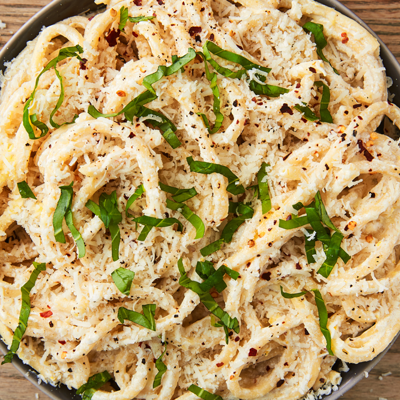 Спагетти с рикоттой - быстрый ужин в итальянском стиле