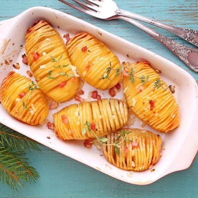 Картошка-гармошка - эффектное и сытное блюдо для всей семьи