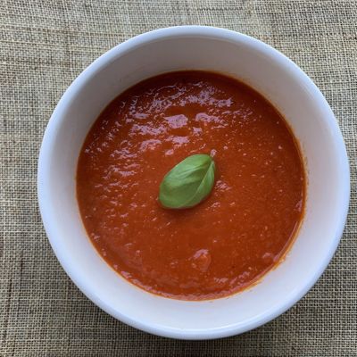 Ресторанный крем-суп из помидоров в домашних условиях