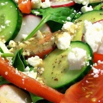 Фантастическая заправка для греческого салата - готовим вкусно