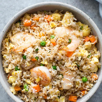 Жареный рис с креветками по-китайски - и гарнир, и основное блюдо