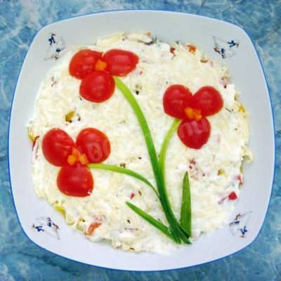 Салат с курицей и корейской морковью