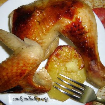 Курица в соево медовом соусе в духовке