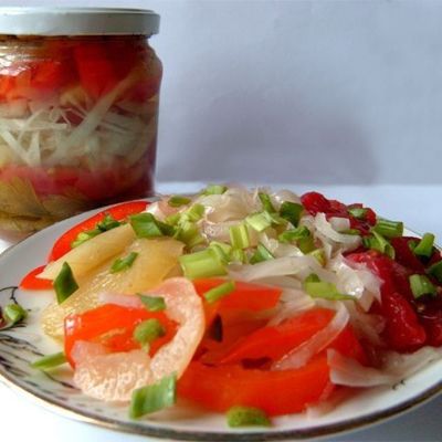 Салат из капусты на зиму - очень простой рецепт с пошаговыми фото