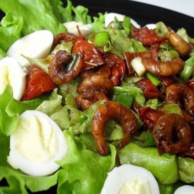 Рецепты салата с креветками и помидорами — готовим домашний салат