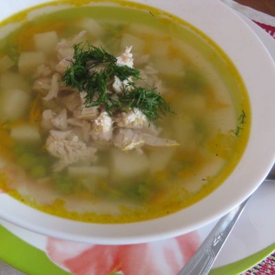 Гороховый суп с курицей рецепт