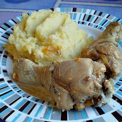 Куриные голени с шампиньонами – кулинарный рецепт