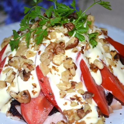 Салат с ветчиной - вкусный рецепт с пошаговым фото