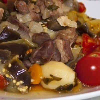 Баранина С Овощами В Казане Фото