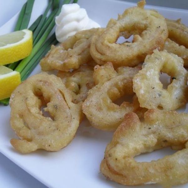 Кольца кальмара в кляре на сковороде рецепт с фото