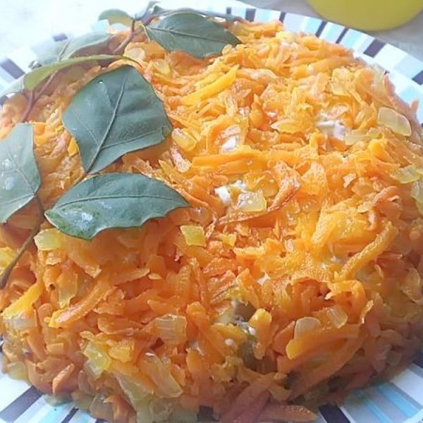 Салаты рецепты из селедки и моркови рецепт с фото