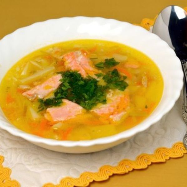 Суп из сёмги: готовим вместе