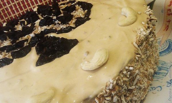Торт со сметанным кремом «Пиковая дама»