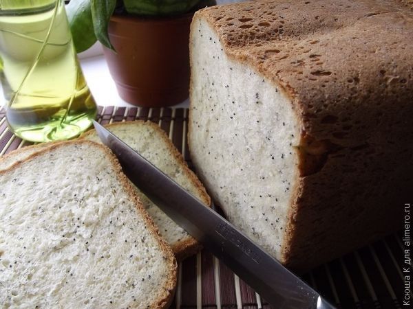 маковый хлеб в хлебопечке