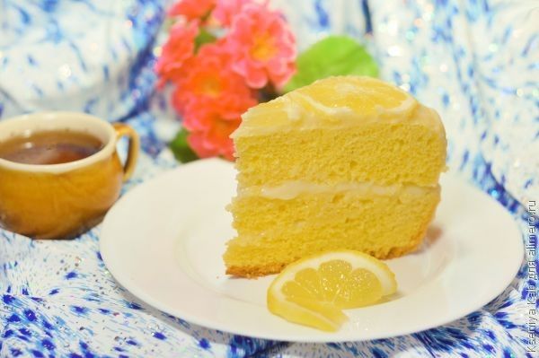 лимонный торт рецепт