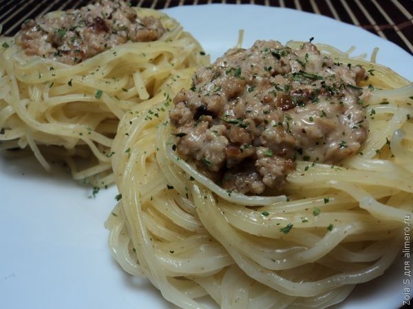 Лазанья из спагетти или макаронная запеканка