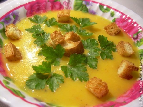 картофельный суп пюре с курицей и гренками рецепт | Дзен