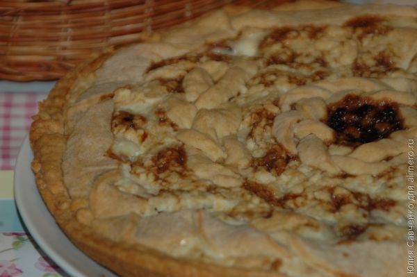Домашний песочный пирог с вареньем. Рецепт тёртого пирога