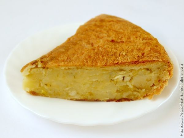 Пирог с картофелем и сыром в мультиварке