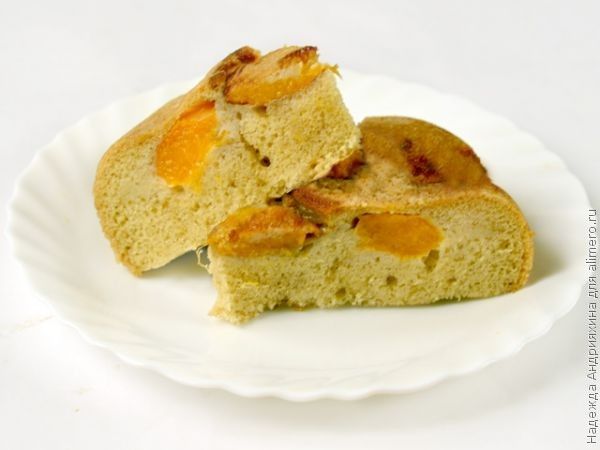Пирог с абрикосами в мультиварке — рецепт с фото пошагово
