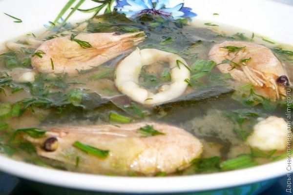 Мисо-суп из морепродуктов «Когда финансы поют романсы»