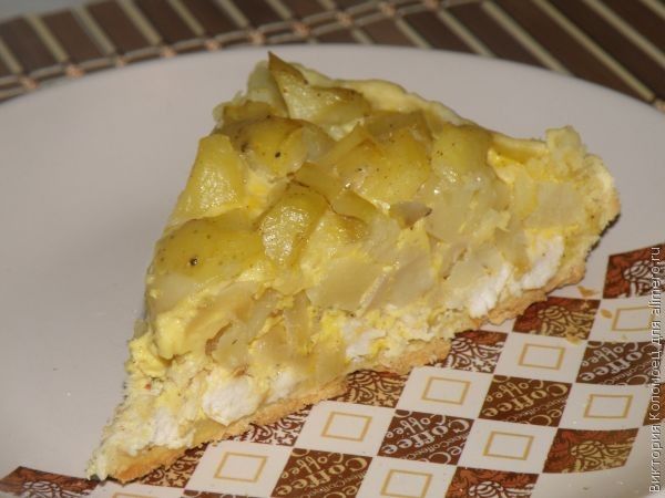 Пирог с картофелем и куриным филе