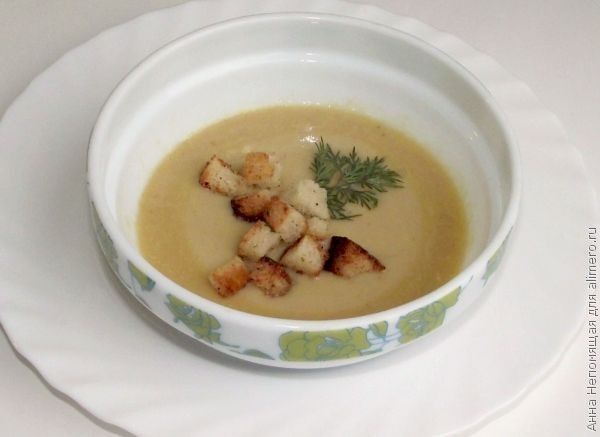 Крем-суп с цветной капустой и чечевицей