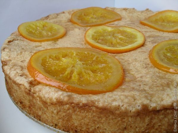 Пирог с апельсинами в духовке
