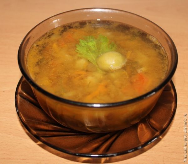 Быстрый суп из чечевицы