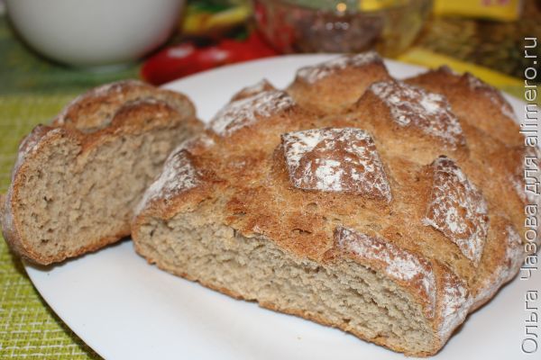 Вкусный домашний хлеб из трёх видов муки