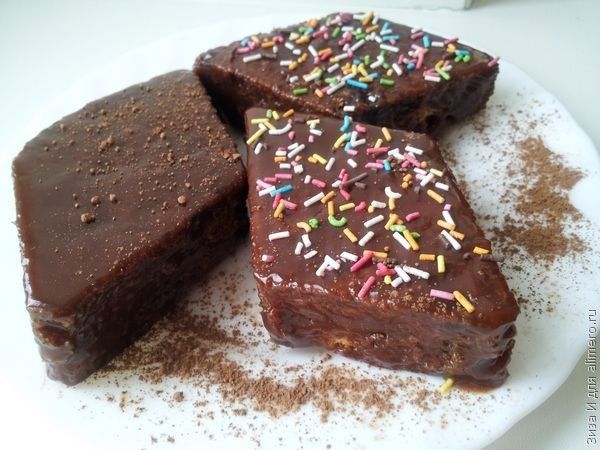 Шоколадное бисквитное пирожное с шоколадным кремом — рецепт с фото пошагово