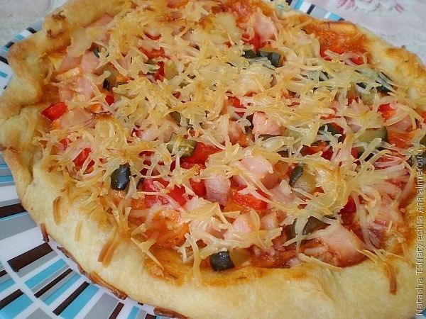 Как приготовить вкусную пицца с плавленым сыром на протвине в духовке