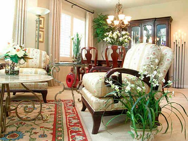 Фото интерьеров квартир с комнатными растениями