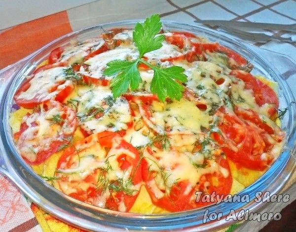 Картофель фарш помидоры сыр в духовке запеканка | Cooking, Food, Cheese