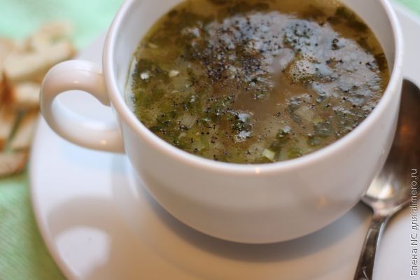 Простой и недорогой суп из консервов сардины