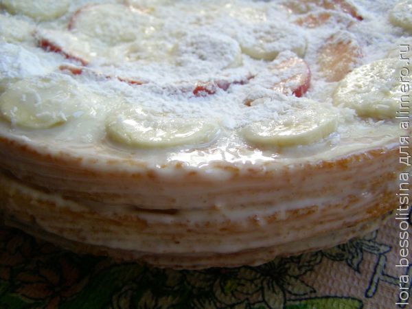 Сочный торт из готовых бисквитных коржей с нежнейшим кремом - пошаговый  рецепт с фото