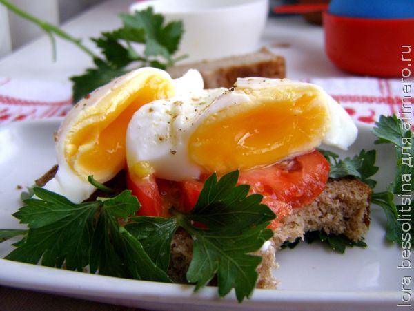 диетические блюда - яйцо пашот