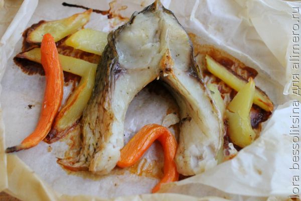 французская кухня - рыба папильот