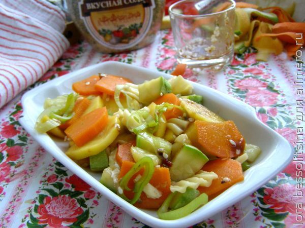 Великий пост - салат с репой и овощами