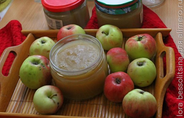 Яблочное пюре на зиму — легкий рецепт с фото, отлично подходит для переработки падалицы