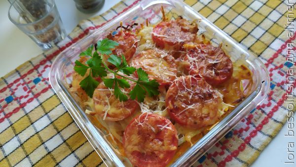 Как приготовить Запеканка с картошкой и фаршем в духовке рецепт пошагово