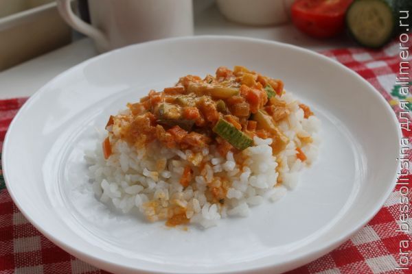 Подлива к рису — рецепт с фото