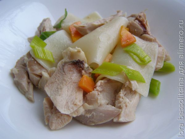 Рецепт Бешбармак из курицы и свинины