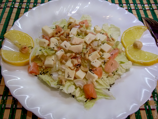 Салат с семгой - рецепты приготовления