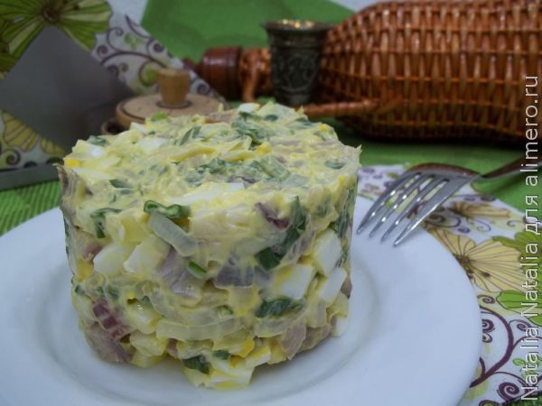 Немецкий картофельный салат с сельдью