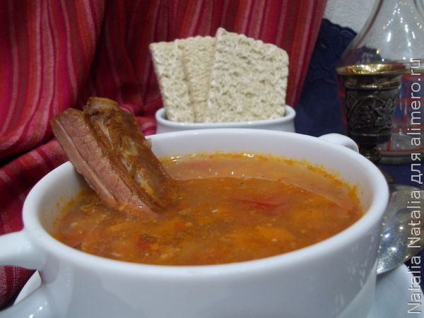 Вкусный гороховый суп – универсальный рецепт с копчеными ребрышками