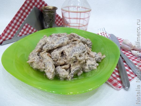 Бефстроганов из свинины со сметаной – пошаговый рецепт приготовления с фото