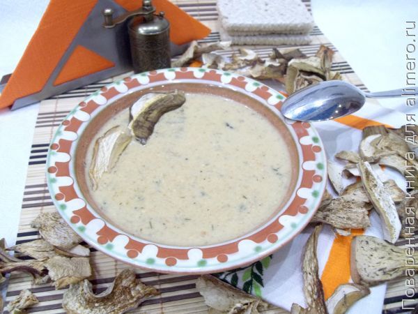 Легкий грибной крем-суп - 40 минут и готово