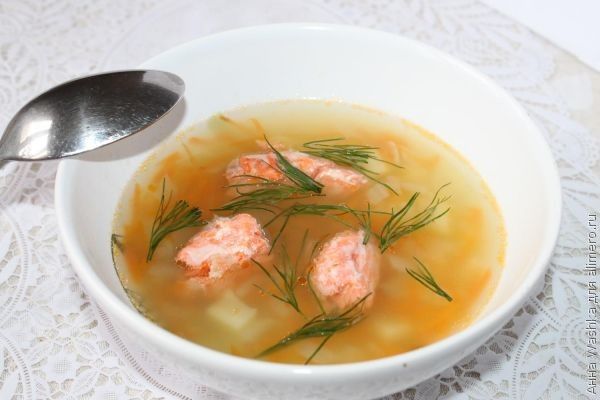 Суп из хвостов семги