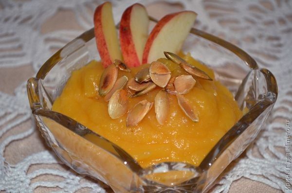 тыквенно-яблочный десерт рецепт